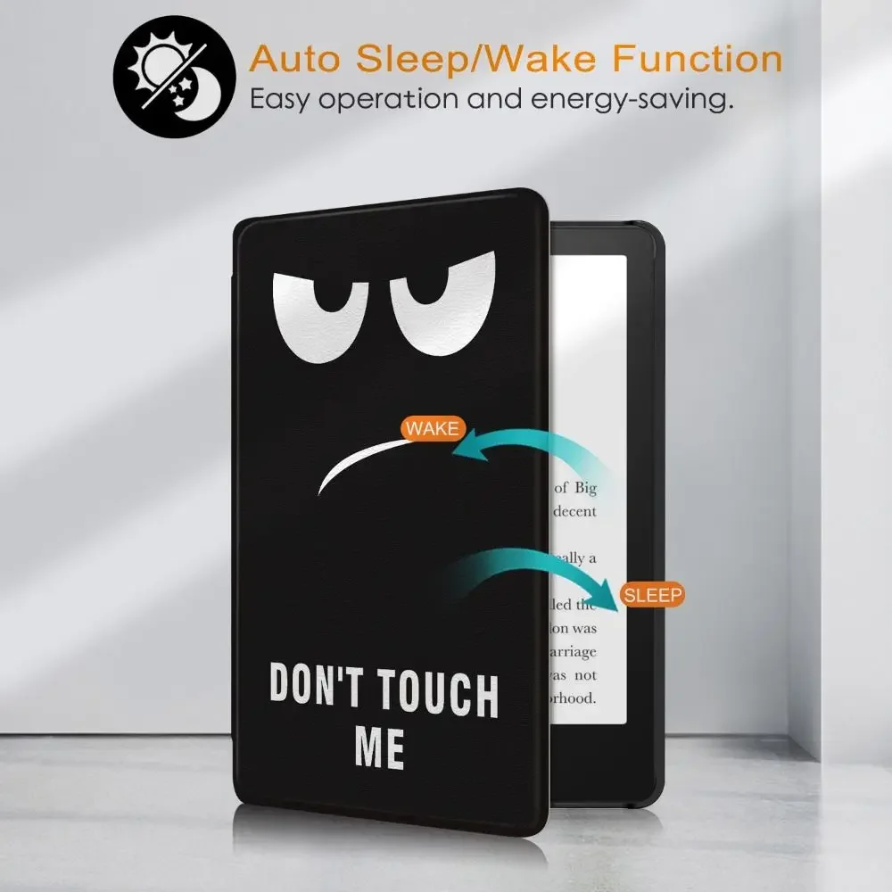 Premium Leather Case with Hand Strap and Auto Wake/Sleep Cover