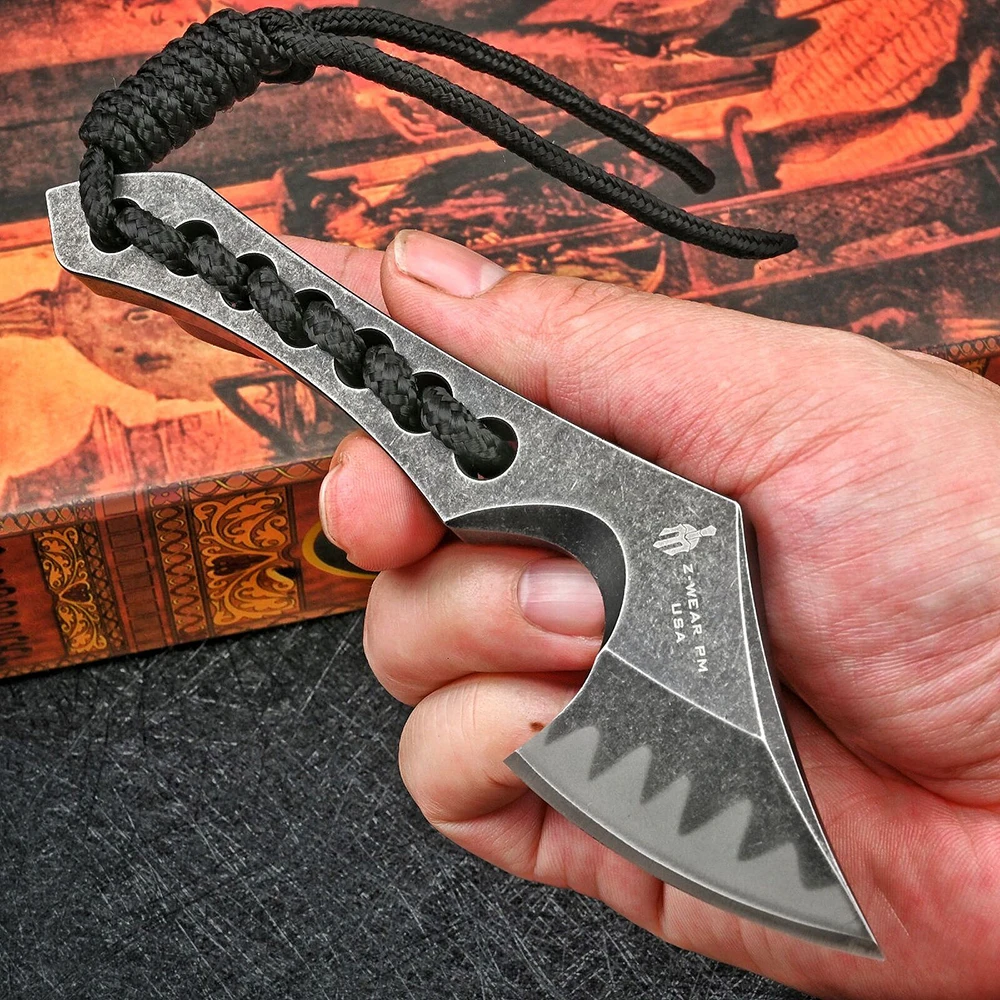 Wilderness Survival Outdoor Self Defense Carry Mini Tactical Axe Ttactical Military Survival Gear Knives Army Fixed Blade EDC 4
