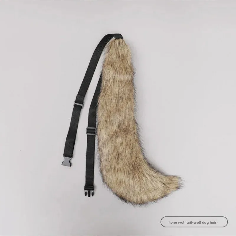 Long velvet Wolf Tail-wolf dog hair