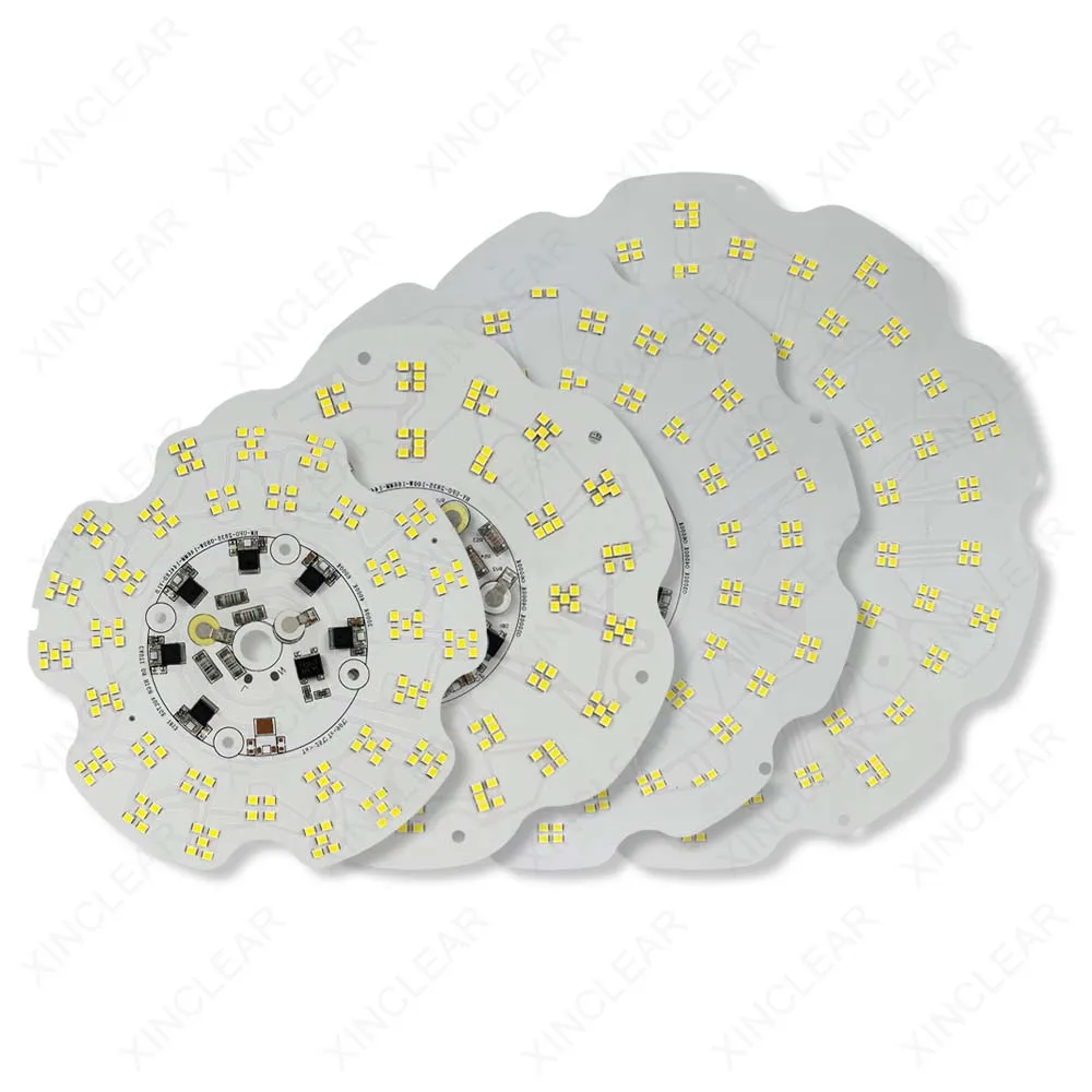 LED Light Board 80W 100W 150W 200W Direct AC 220V SMD 2835 UFO Lamp Panel For High Bay Light Commercial Industrial Lamps Replate