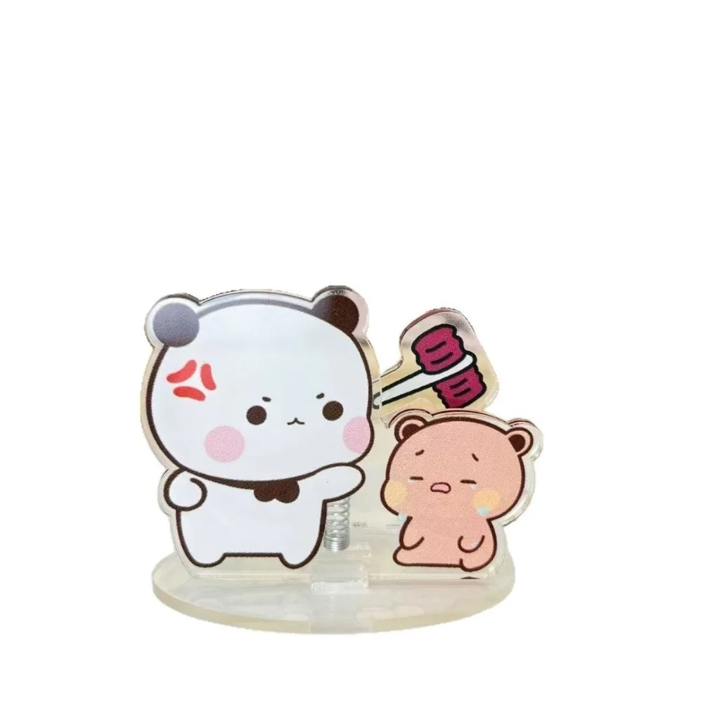 Cute Dudu BuBu Cartoon Desktop Ornament - Creative Stress Relief Shake Toy and Decorative Acrylic Action Standee Gift