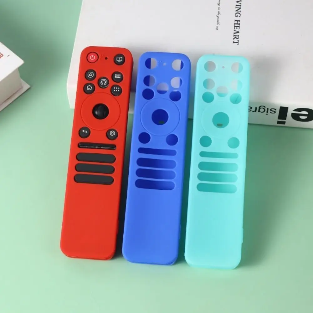 Silicone Protective Case Lanyard Protector Soft Shell Shockproof Remote Controller Cover for LG MR-235GA Magic
