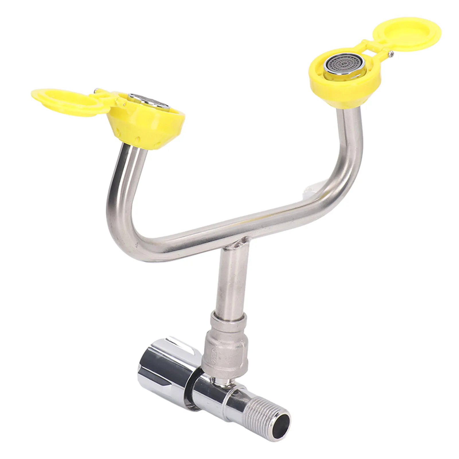 Emergency Eye Wash Station Reliable Continuous Water Eye Wash Station Easy Installation 304 Stainless Steel for Factories