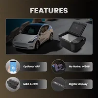Портативный автомобильный холодильник TSL35 для Tesla Y, автомобильная морозильная камера 37qt (35 л), холодильник с быстрым охлаждением-4 ℉ ~68 ℉ , 12/24 В постоянного тока для улицы, кемпинга — изображение 3