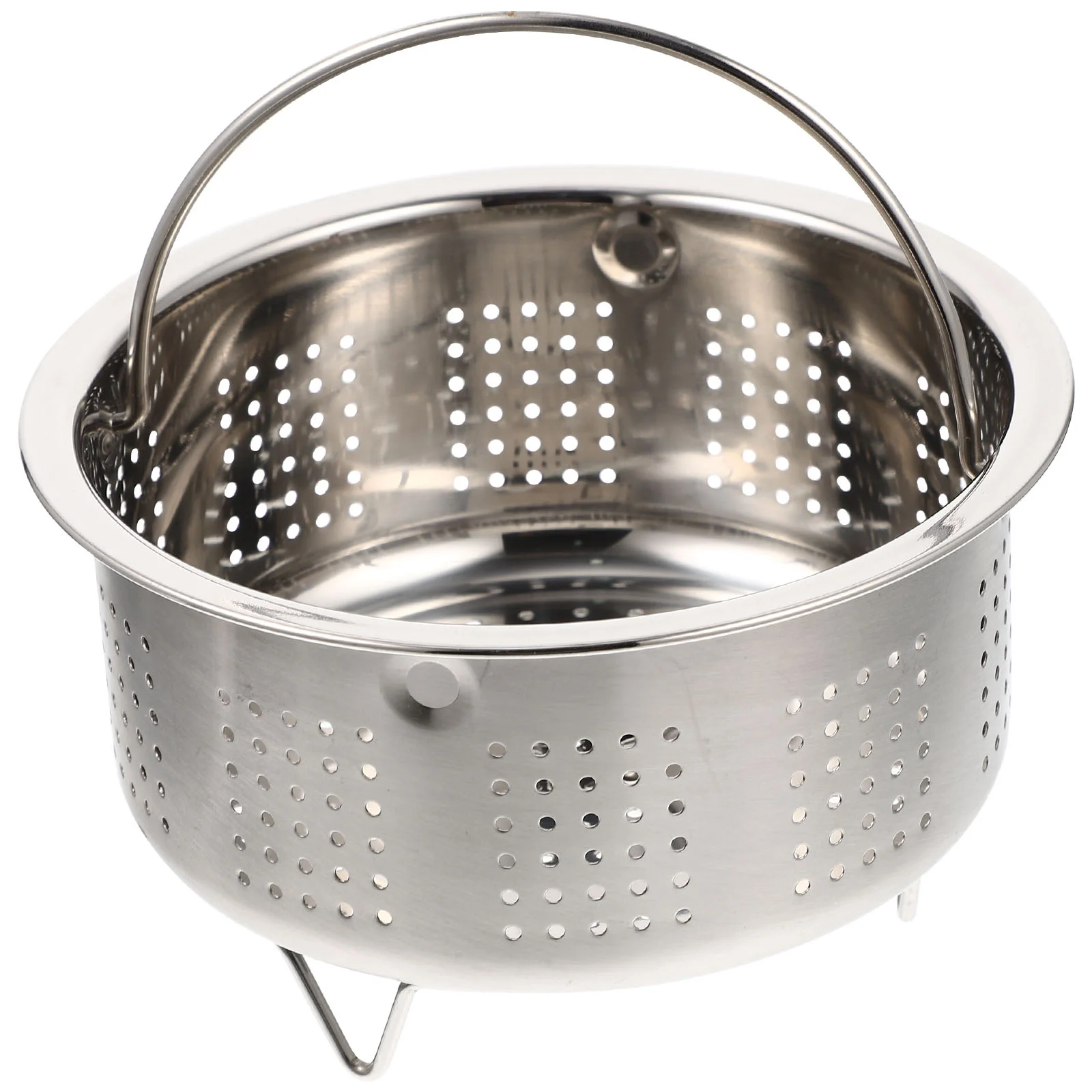 

Stainless Steel Steamer Drainable Basket for Pot Rack Dumpling Vegetable Kitchen Strainer Seafood Meat
