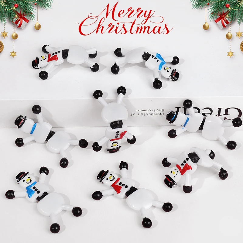 5Pcs Christmas Sticky Wall Toys Stretchy Climbing Snowman for Kids Birthday Party Favors Pinata Fillers 2025 Christmas Gifts