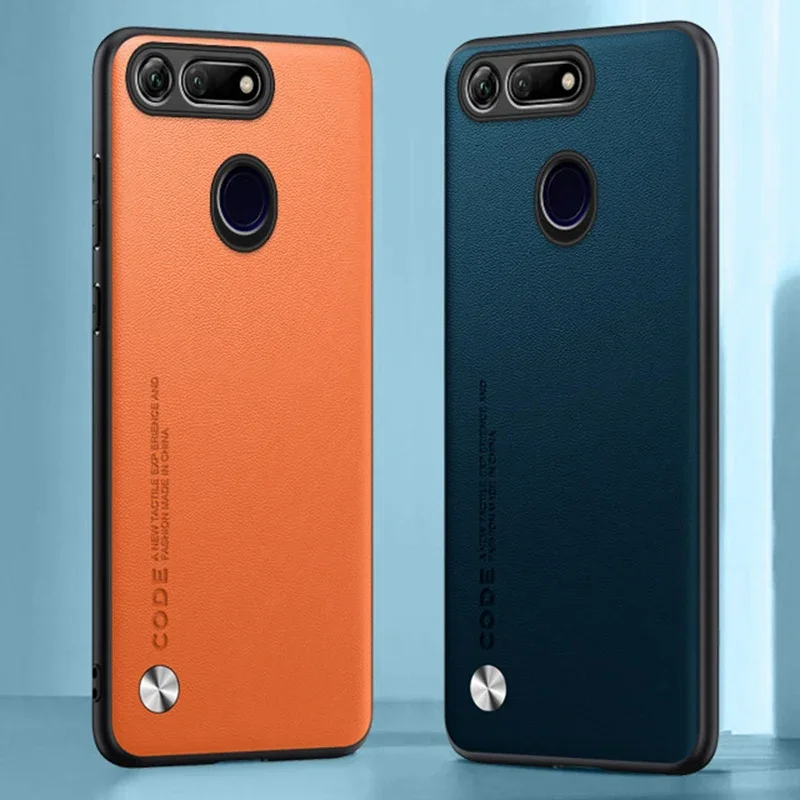 Premium PU Leather Matte Silicone Protective Phone Case - Luxury Back Cover