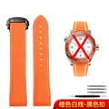 Orange white black
