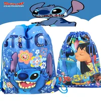 Stitch Disney Backpack Kid Drawstring Bag Party Item Organizer Decorations Travel Storage Bag Baby Shower Supplies Bag Gift 2