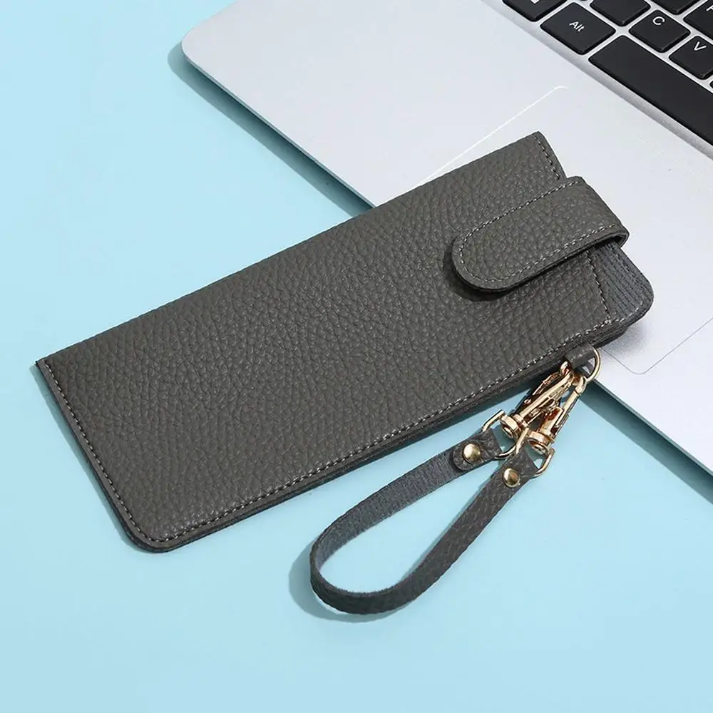 Lychee Pattern Water-Resistant PU Leather Eyewear Case - Durable & Easy to Maintain