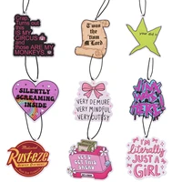 Colorful Fragrant Paper Motivational Phrase Car Cupboard Bedroom Air Freshener Star Hangings Solid Perfume Home Decoration Gifts
