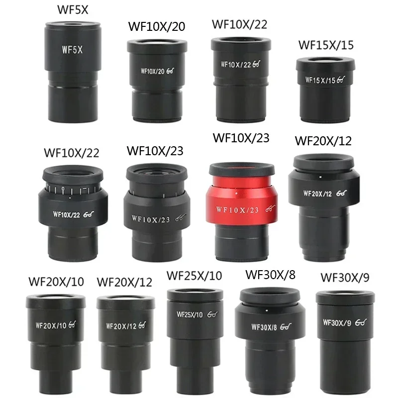 WF5X 10X 15X 20X 25X 30X Wide Field Eyepieces Dia 30mm Mount Microscope Accessorie For Binocular Trinocular Stereo Microscope microscope eyepiece stereoscopic microscope eyepiece
