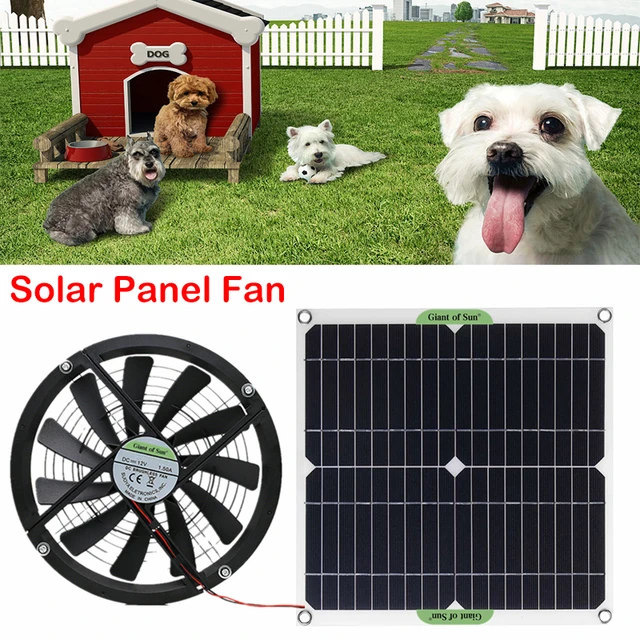 100W 12V Solar Panel Powered Fan 10 inch Mini Ventilator Solar