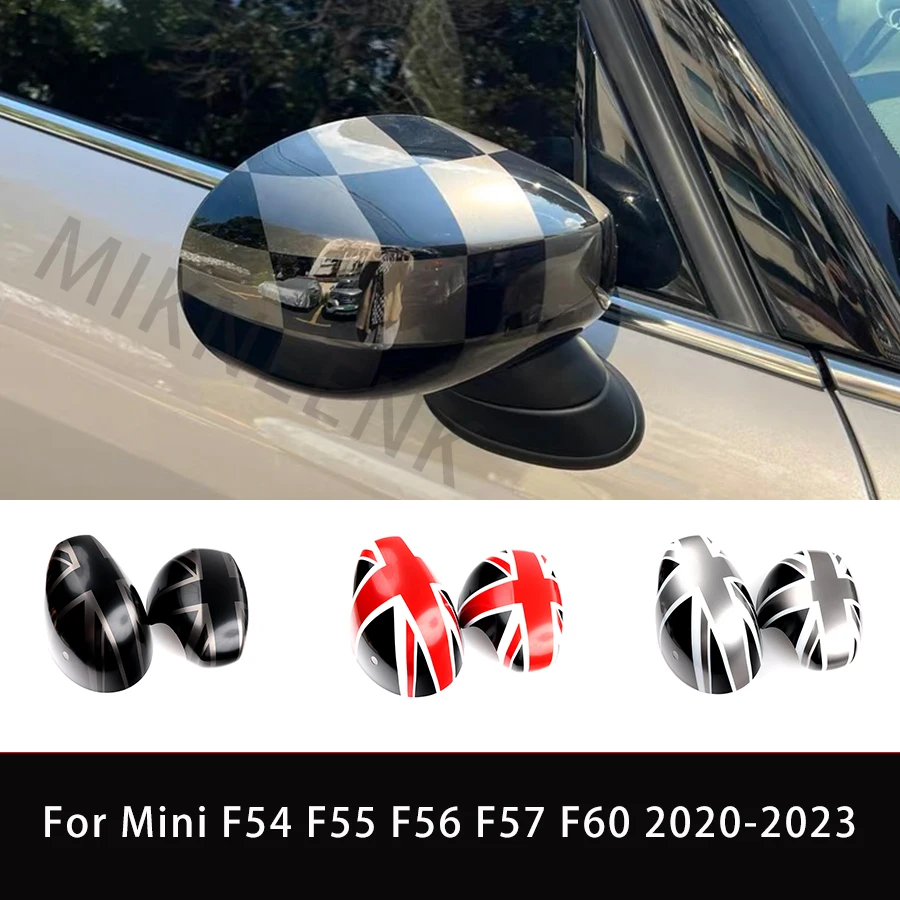 

Car Rearview Side Mirror Cover Caps For Mini Cooper S JCW Countryman F54 F55 F56 F60 2019-2022 Rear Mirror Protective Sticker