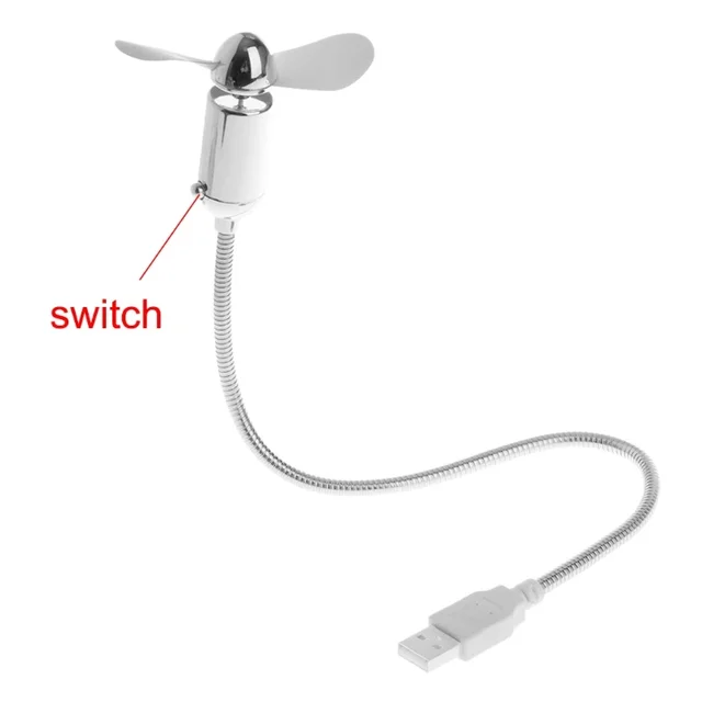 Mini USB Fan Flexible USB Cooling Fan with For Notebook Laptop Computer Office Gadgets 1