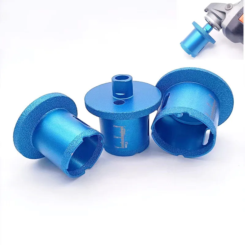 M10 Thread Vacuum Brazed Diamond Hole Saw Drill Core Bits For Marble Ceramics Porcelain Tile Washbasin Opener Angle Grinder