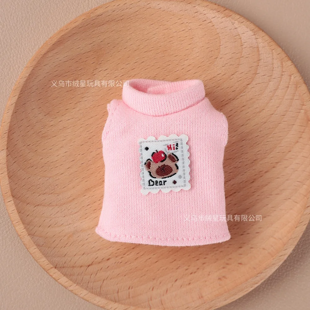 Doll Clothes Sleeveless Top Plaid JK Skirt Set Mini Dress Up Outfit Accessories For 10cm Joint Doll Fashion Doll Costume Gift