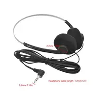 Retro Headset Classic Earphones With Ear Cushion Retro Headphone Underwire Wired Headset Clear Sound Vintage Headphones For Home - Image 6