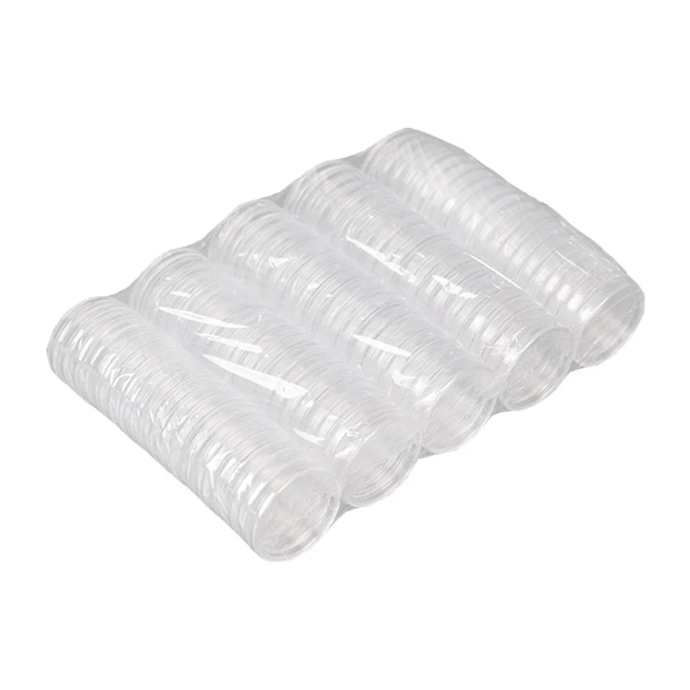 

Brand New Parts Suitable Supply Useful Coin Storage Holder Plastic Round Set 100Pcs 39MM Capsule Case Container