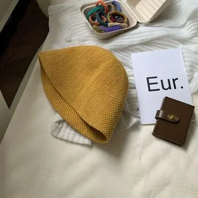 New Fashion Summer Linen Hats for Women Foldable Outdoor Gorro 2023 Sunshade Hollowed Panama Hat Beach Caps Fashion Elegante Cap