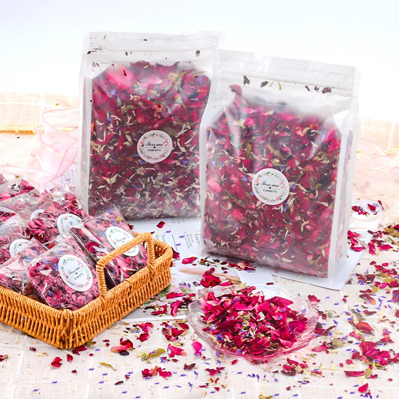  Weriirew Wedding Confetti Natural Dried Flower Rose Petals  100g, Biodegradable Flower Petals Party Confetti for Wedding Bridal Shower  Birthday Party Decoration DIY Handmade : Home & Kitchen