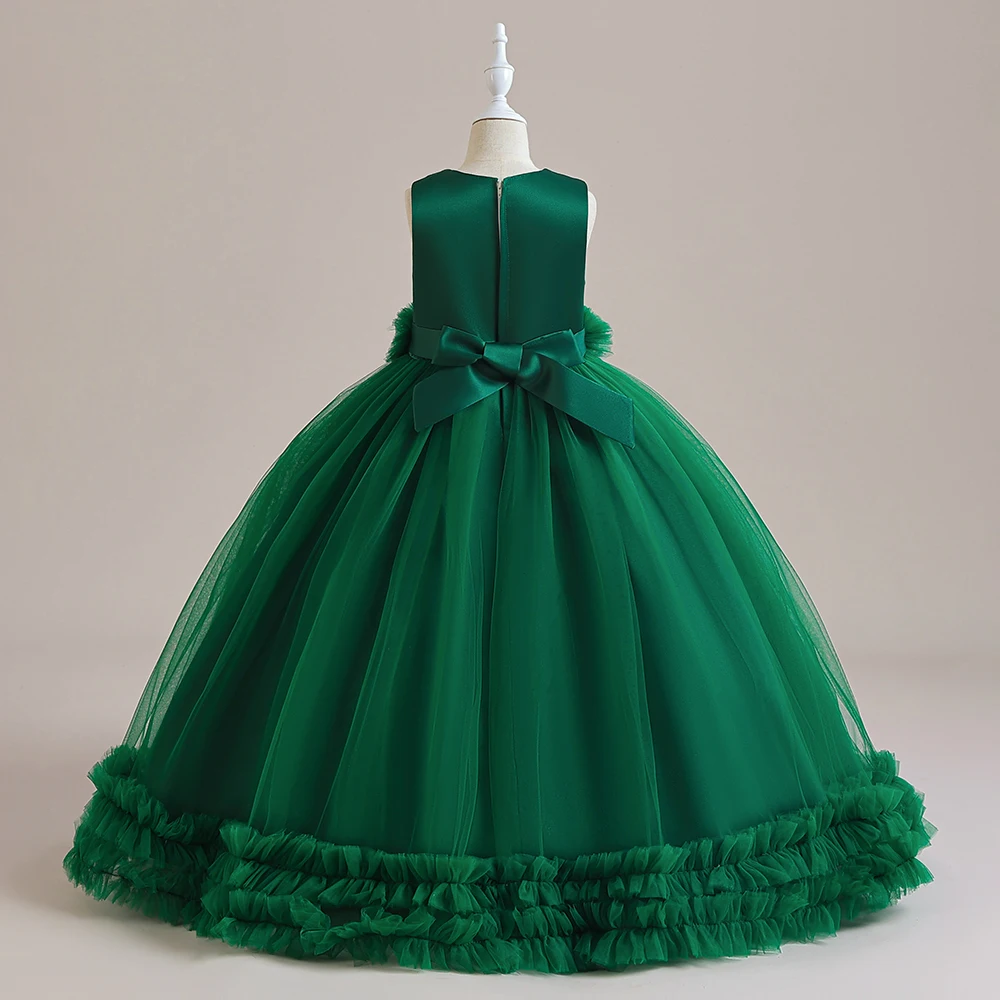 Teens Christmas Party Dress For Girls Children Costume Fluffy Green Tulle  Bridesmaid Princess Dresses Wedding Prom Kids Clothing - AliExpress 1501