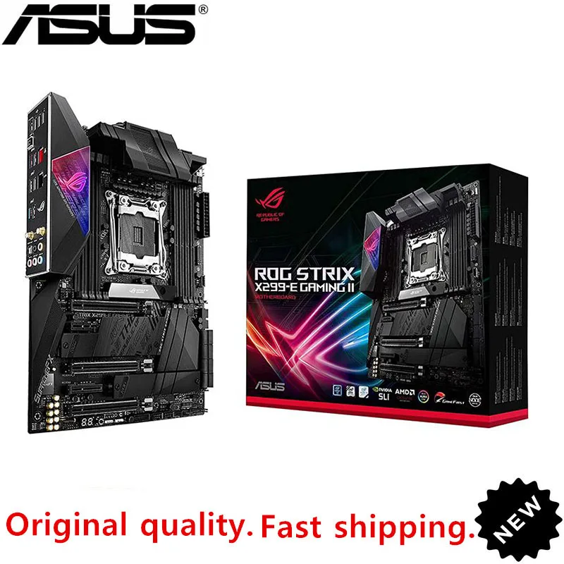 

NEW For Asus ROG STRIX X299-E GAMING II Original Desktop Intel X299 DDR4 Motherboard LGA LGA 2066 USB3.0 M.2 SATA3