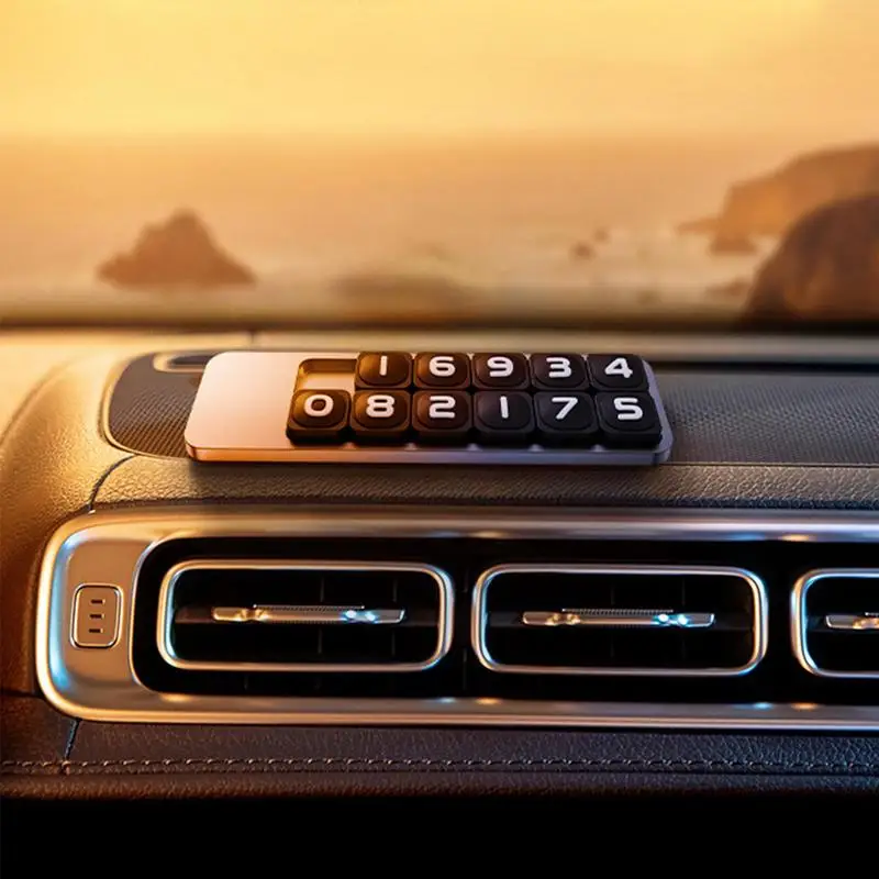 

Табличка с номером для временной парковки автомобиля, аксессуар для стайлинга автомобиля, для приборной панели