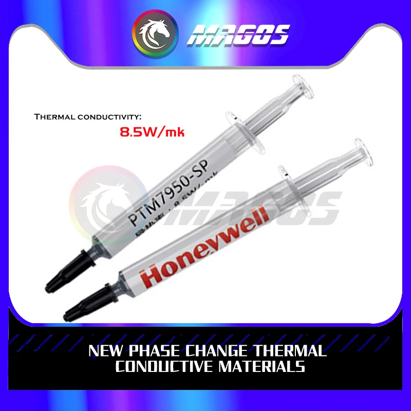 Honeywell-colar Graxa Térmica Silicone Placa Gráfica Cpu Notebook Computador Refrigeração Mudança de Fase Condutora Ptm7950sp