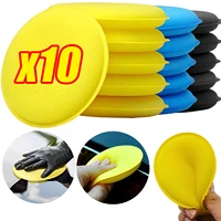 10Pcs Round Car Waxing Polish Wax Foam Sponge High Density Applicator Pads Cleaning Sponge Auto Detail Washing Car Cleaning Tool 1