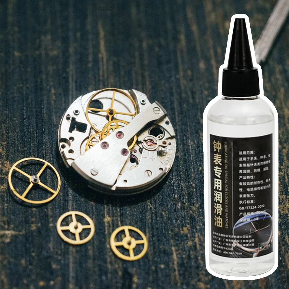 Watch Lubricant Oil 10/50/100ml Household Clock Watch Lubricant Oil Anti-Rust Mechanical Watch Movement Maintenance Oil For Horology Meters Machinery Lubrication Oil
