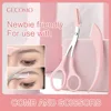 GECOMO Eyebrow Trimmer two-piece set Scratch-resistant Eyebrow Trimming Blade And Portable Eyebrow Scissors For Beginner 1