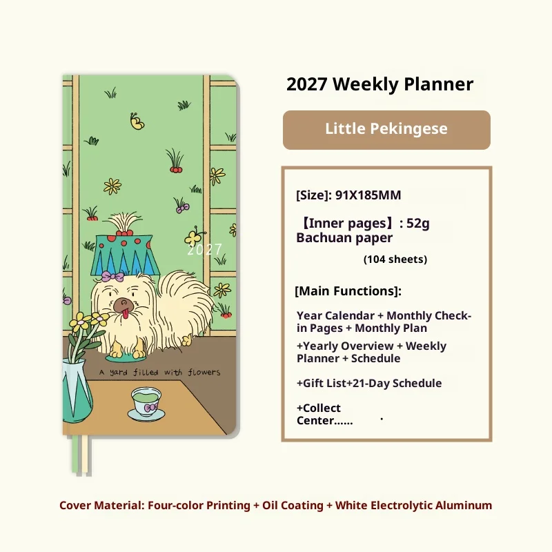 Premium Weekly Planner with Hard Cover - Daily Agenda Journal and Monthly Schedule Organizer