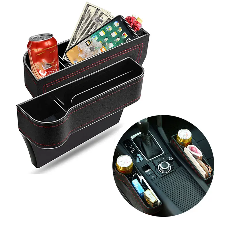 Sitz Seite Organizer Tasse Halter Für Autos Leder Multifunktionale Auto  Sitz Lücke Füllstoff Lagerung Box Sitz Tasche Verstauen Aufräumen -  AliExpress