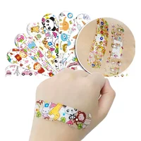 100pcs/set Cartoon Band Aid First Aid Strips Tape Kawaii Skin Patch Wound Dressing Plaster Adhesive Bandages Woundplast 1
