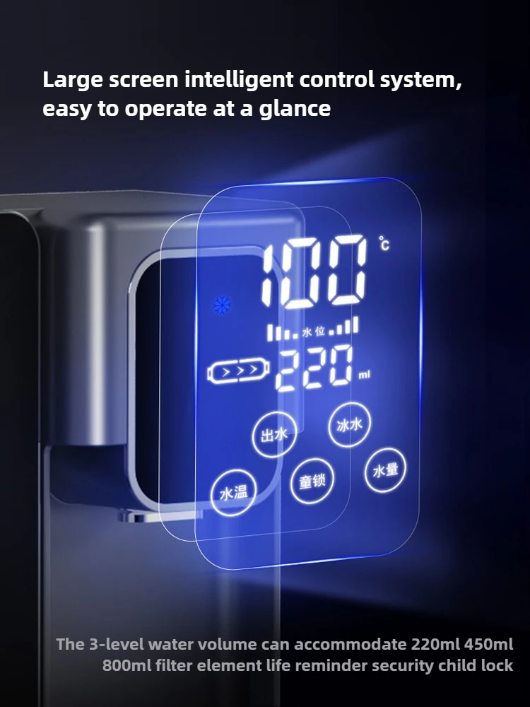 Household RO Reverse Osmosis Water Purification Instant Heat Wall-Mounted Filtration System-Quick Heating Hot Water Dispenser