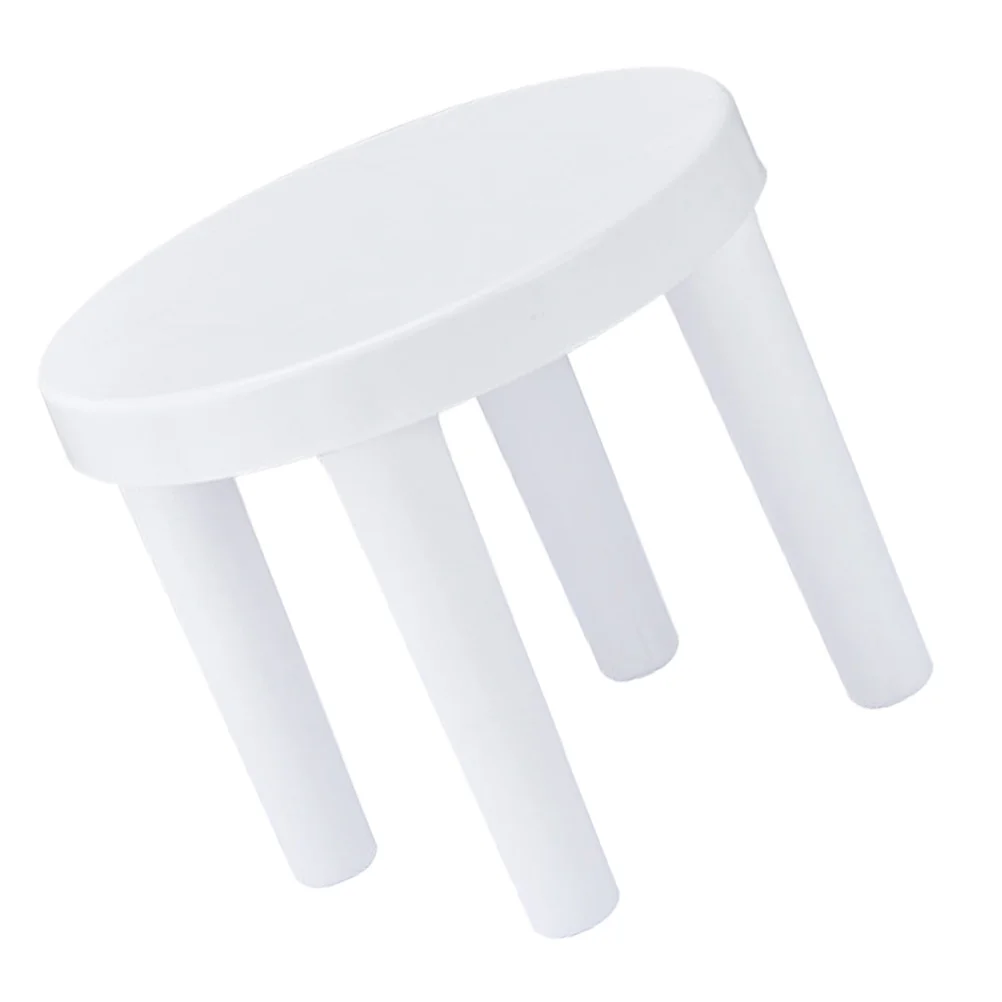 

Childrens Chair Stool Non Skid Stool for Kids Bathroom Home Activity Thickening Stool ( White )