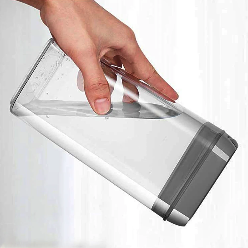 【Lifeideas】7Pcs Airtight Food Storage Containers with Clasp Lids Plastic Clear Jars with Easy Lock Lid Kitchen Pantry Organize