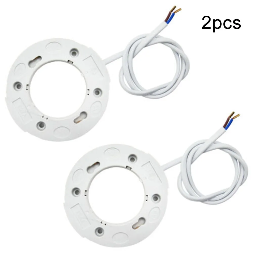 Lamp holder lamp bulb holder lamp base 2pc GX53 Base Fitting For GX53 Lamps Fly Leads For LED And CFL Light Bulb Fitting 10CM Ceiling Wall Lamp Holder