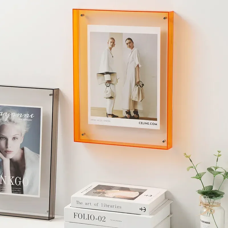 Acrylic Picture Frame Wall Hanging Table Setting Wedding Photos DIY Posters Painting Hall Bedroom Wall Decoration Poster Frame