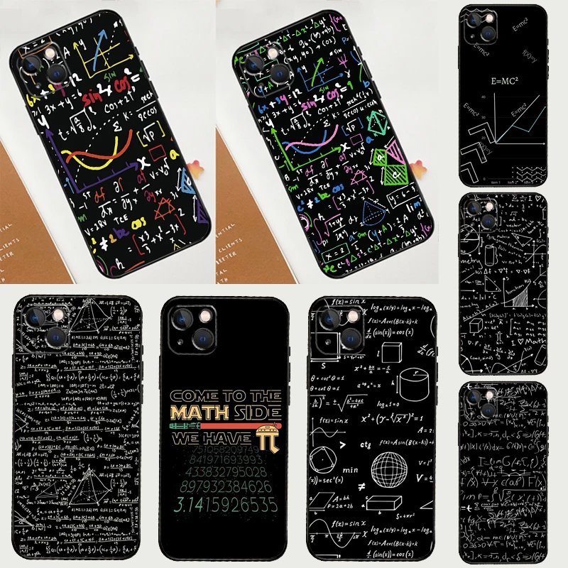 Mc2 Con Custodia Matematica E = Mc Per Iphone 12 11 13 14 15 Pro Max Xs X Xr 7 8 Plus Se 2020 2021 13 12 Mini Fundas