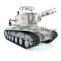1/16 HENG LONG 7.0 Plastic Ver Soviet KV-2 Gigant RC Tank RTR 3949 Barrel Recoil BB Shooting Smoking Machine Gun TH20011-SMT4 1