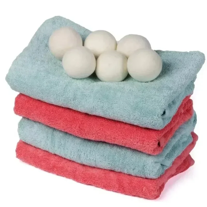 wool dryer balls handmade reusable natural fabric softener reduce wrinkles decrease drying time
