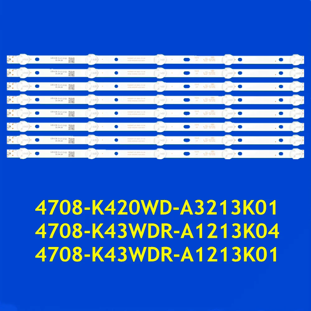 

LED Strip for 43A3 43C3 43G3 43L73F F42B7000T 42D59EDS H43V9000 LE42D88UD LE43D31 LE43D59 43ULEA99T2SM 4708-K420WD-A3213K01