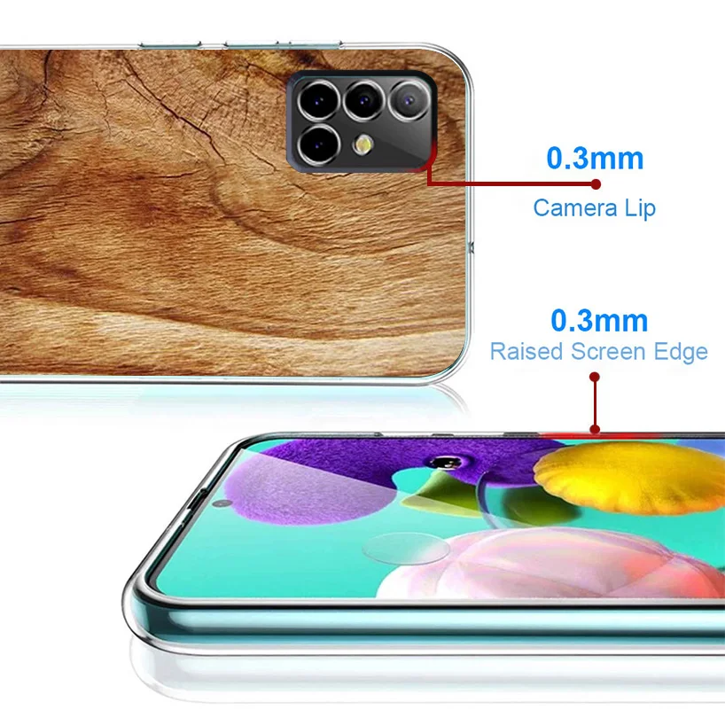 Wooden Pattern Phone Case - Stylish Natural Design