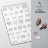 Lovely Bowknot 3D Reliefs Silicone Nail Accessories Butterfly Rose Feather Lace Pattern Manicure Carving Mold Mould DIY Template 6