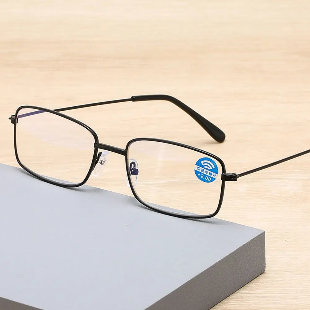 Anti Blue Light Reading Glasses Fashion Classic Metal Frame Presbyopia Eyeglasses Fashion Women Vision Care Readers Eyewear 2