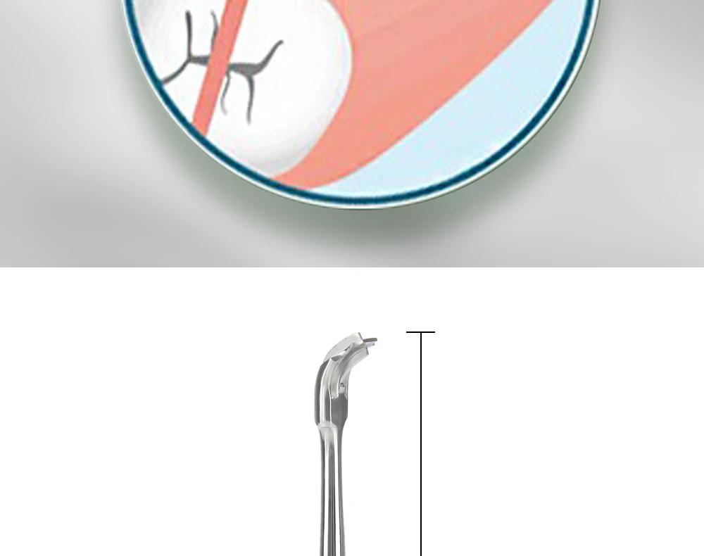 AZDENT Dental Cross Broken Crown Spreader Bohrer Entferner Forcep Zahnmedizin Restaurierung Metall Griff Wurzel Aufzug Zahnarzt Werkzeug – Detail 9