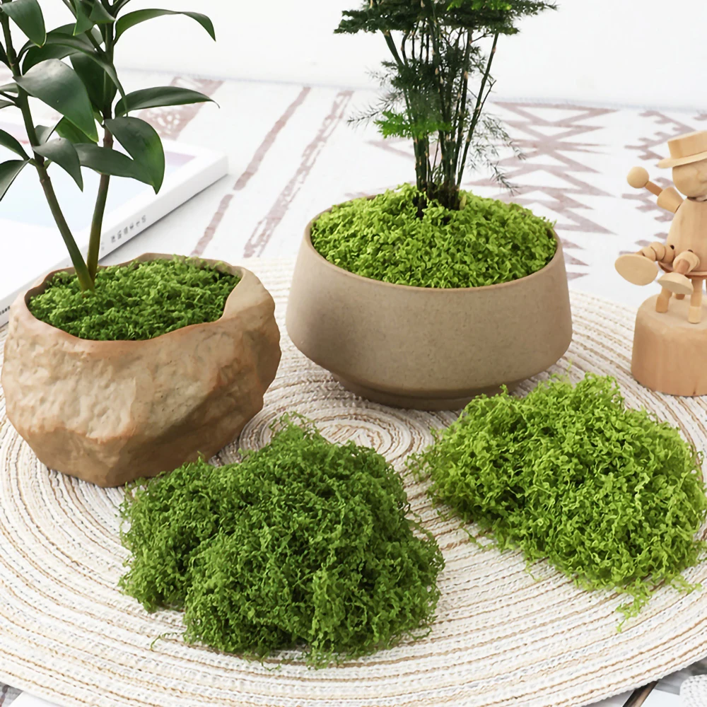 Simulated Green Wall Artificial Moss Decor Fake Mat Micro Landscape  Terrarium Lawn Faux Prop Mini Garden Bonsai - AliExpress