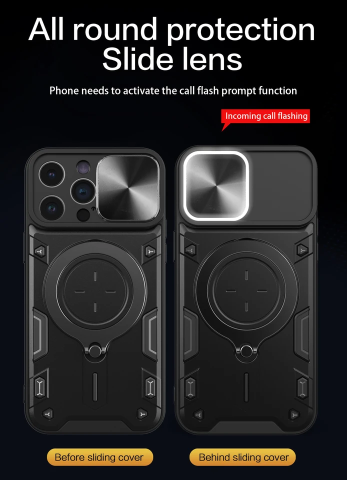 Pro Max Per IPhone 14 Pro Max Custodia Per IPhone 15 Pro Max Nillkin Camshield Pro Cover 799293 - Foto 13